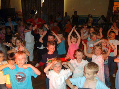 Picture of John Schofield working at a kids party